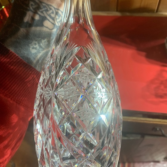 Beautiful 15” American Brilliant Cut Decanter With Stopper - Picture 9 of 11